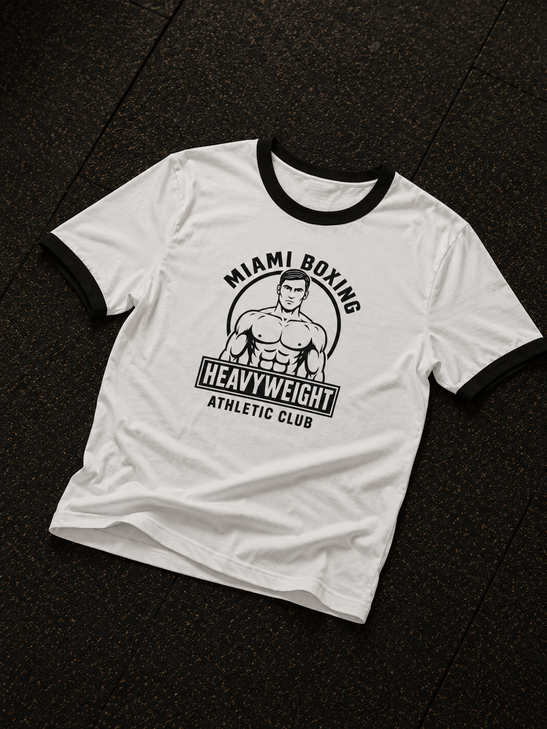 Vintage Gym Graphic Unisex Ringer T-shirt