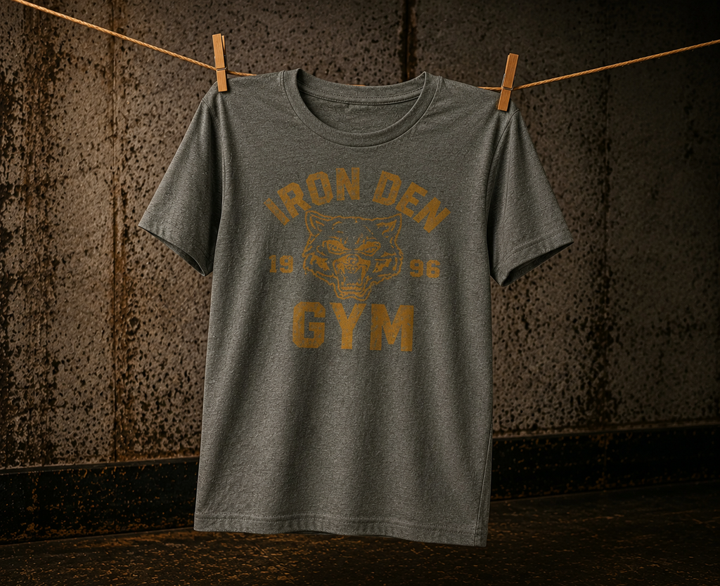 Vintage Gym Graphic Premium Unisex Crewneck T-shirt | Bella + Canvas 3001
