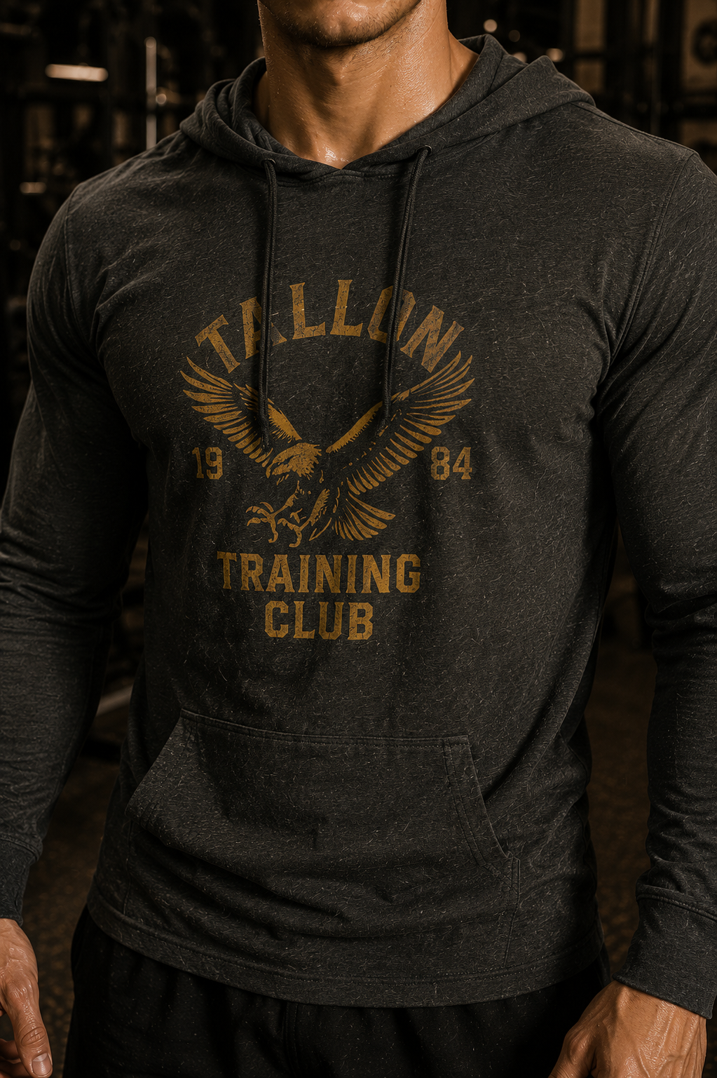 Unisex Eco Blend Long-Sleeve Pullover Hooded T-Shirt | Econscious EC1085