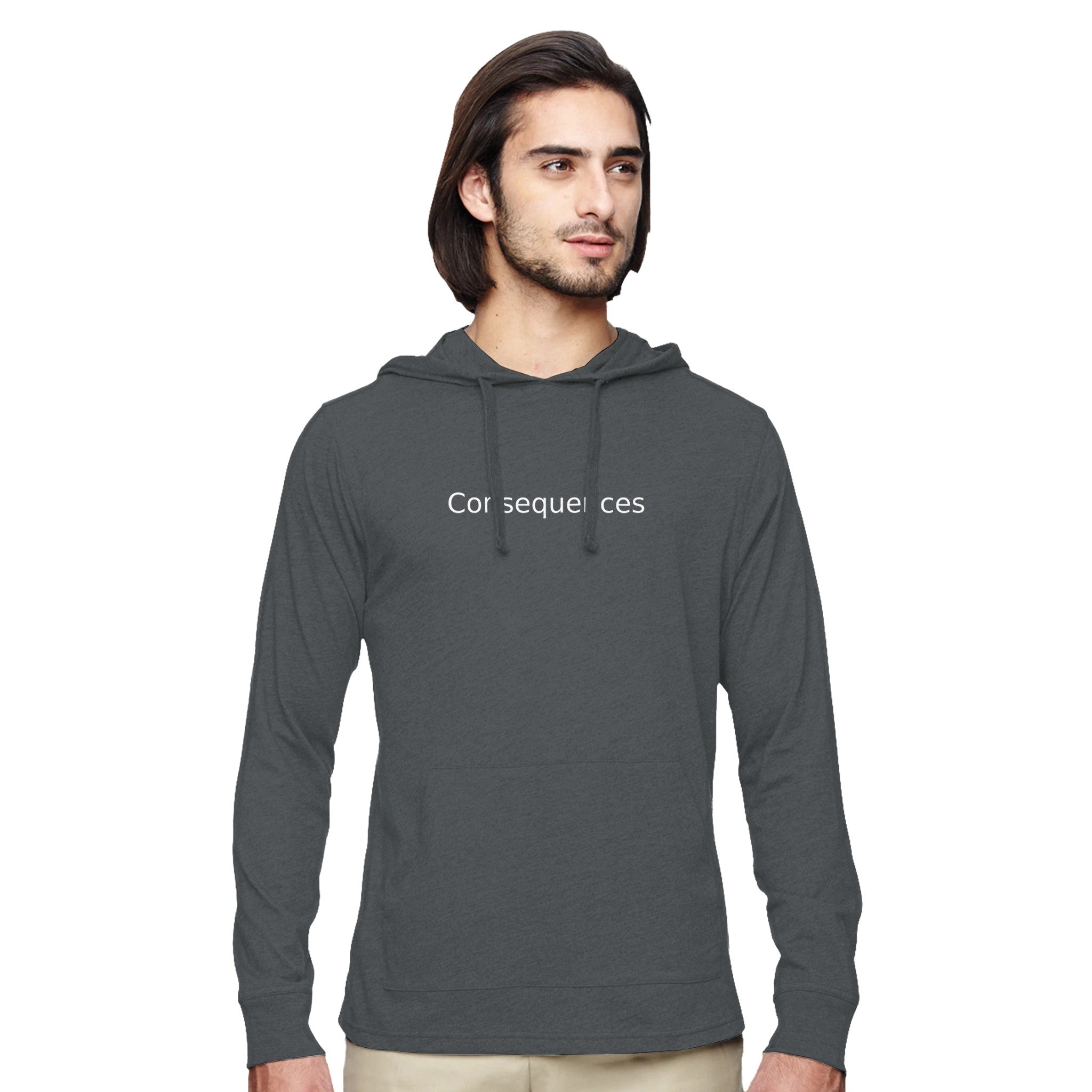 Trendy Graphic Unisex Long-Sleeve Pullover Hooded T-Shirt | Econscious EC1085