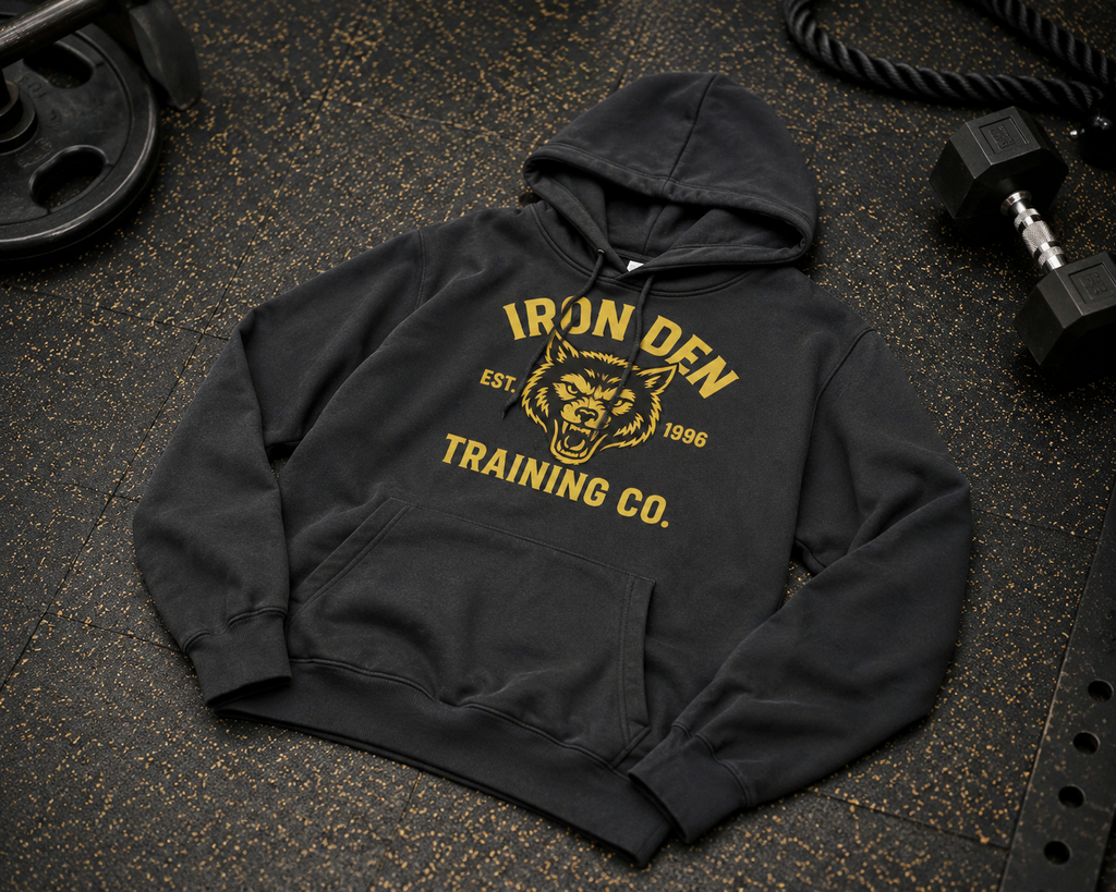 Vintage look graphic Gym Premium Unisex Hoodie | Laneseven LS13001